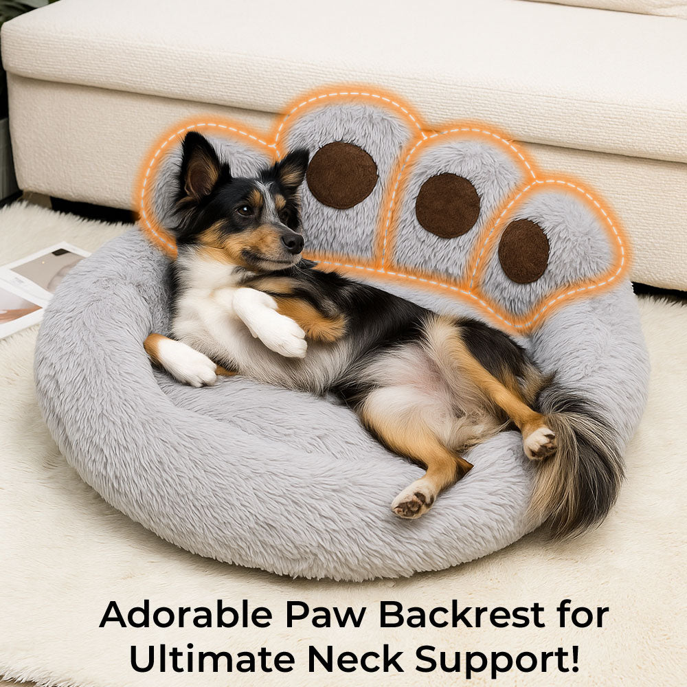 The Pawsionate™ Paw-Shaped Calming Hug Bed